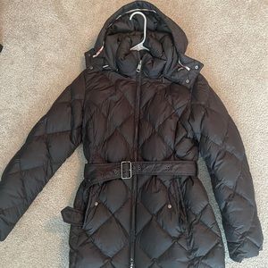 Burberry Brit Belted Down Puffer Black